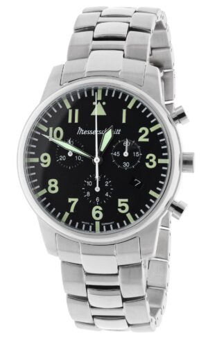 Messerschmitt ME-4544-SGB Herren-Fliegeruhr Chronograph Stahl