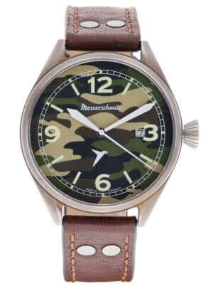 Messerschmitt ME-43ARMY Herrenuhr für Flieger Vintage Camouflage-Muster