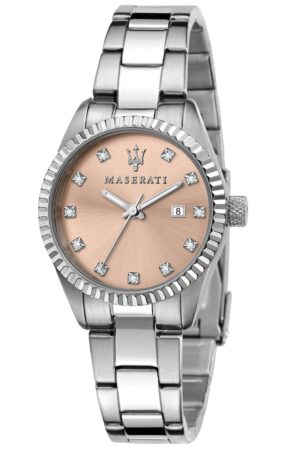 Maserati R8853100509 Damen-Armbanduhr Competizione Stahl/Rosa