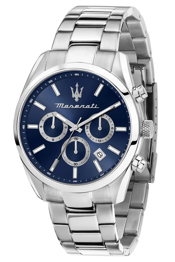 Maserati R8853151005 Herrenuhr Attrazione Multifunktion Stahl/Blau