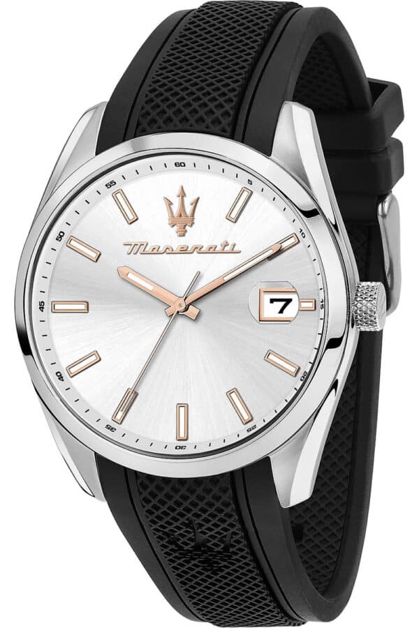 Maserati R8851151006 Herrenuhr Attrazione Schwarz/Silberfarben