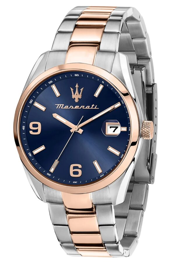 Maserati R8853151006 Herrenuhr Attrazione Bicolor/Blau