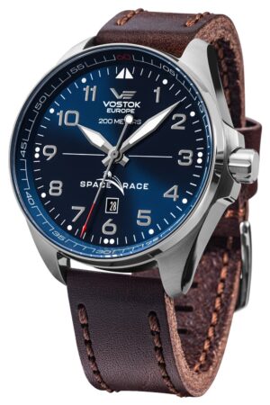 Vostok Europe YN55-325A661 Herren-Automatikuhr Space Race Braun/Blau