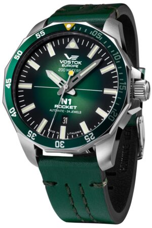 Vostok Europe NH35A-225A710-SIGRE Herren-Armbanduhr Automatik Rocket N1 Grün