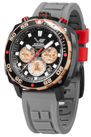 Vostok Europe VK67-650E721 Herrenarmbanduhr Systema Periodicum Chronograph Boron