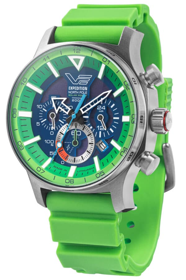 Vostok Europe VR42-595A733 Herren-Solaruhr Expedition North Pole Polar Spruce Grün