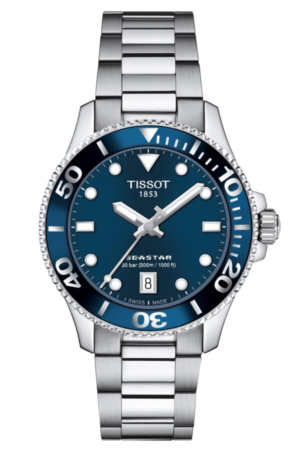 Tissot T120.210.11.041.00 Unisex-Armbanduhr Seastar 1000 Blau