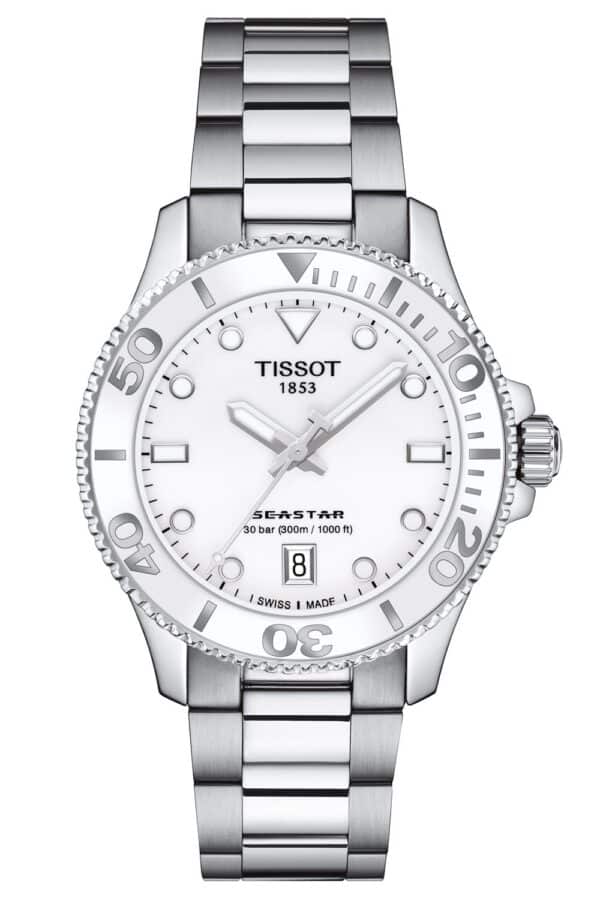 Tissot T120.210.11.011.00 Unisex-Uhr Seastar 1000 Weiß