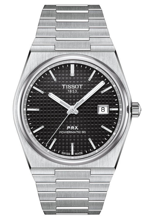 Tissot T137.407.11.051.00 Herrenuhr Automatik PRX Powermatic 80 Schwarz