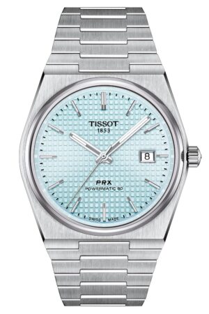 Tissot T137.407.11.351.00 Herrenuhr Automatik PRX Powermatic 80 Hellblau