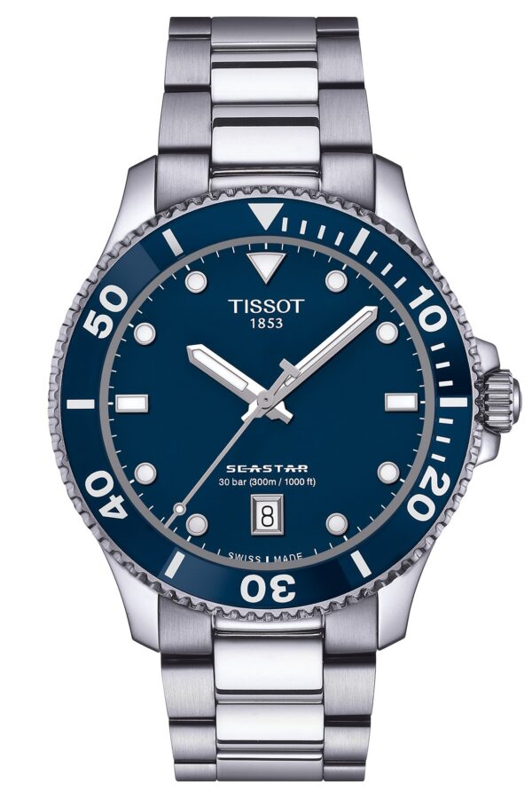 Tissot T120.410.11.041.00 Unisex-Taucheruhr Seastar 1000 Stahl/Blau