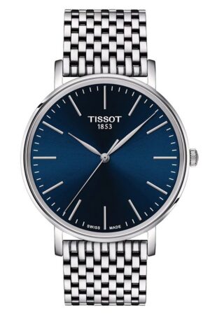 Tissot T143.410.11.041.00 Herrenuhr Everytime Stahl/Blau