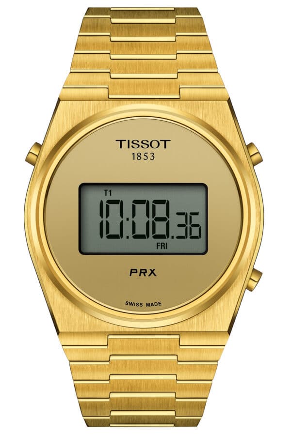 Tissot T137.463.33.020.00 Herren-Armbanduhr PRX Digital 40 Goldfarben