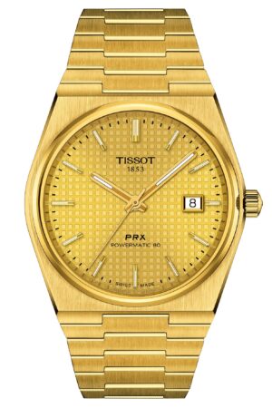 Tissot T137.407.33.021.00 Herrenuhr PRX Powermatic 80 Champagner/Gold