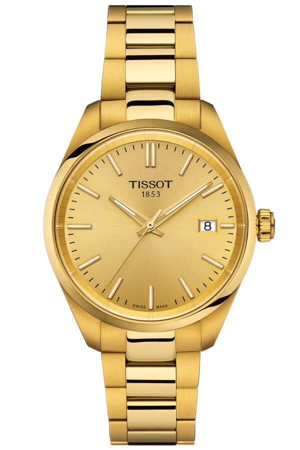 Tissot T150.210.33.021.00 Damenuhr PR 100 Goldfarben