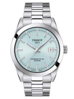 Tissot T127.407.11.351.00 Herrenuhr Gentleman Powermatic 80 Hellblau