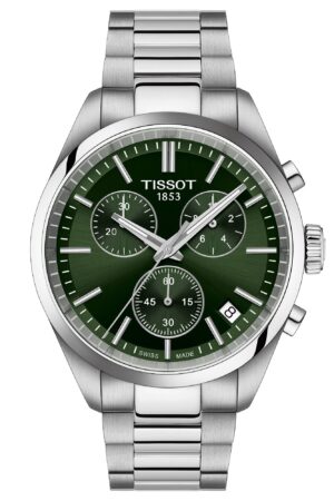 Tissot T150.417.11.091.00 Herrenuhr PR 100 Chronograph Stahl/Grün