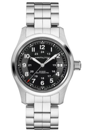 Hamilton H70455133 Automatikuhr Khaki Field Auto 38 mm Stahl/Schwarz