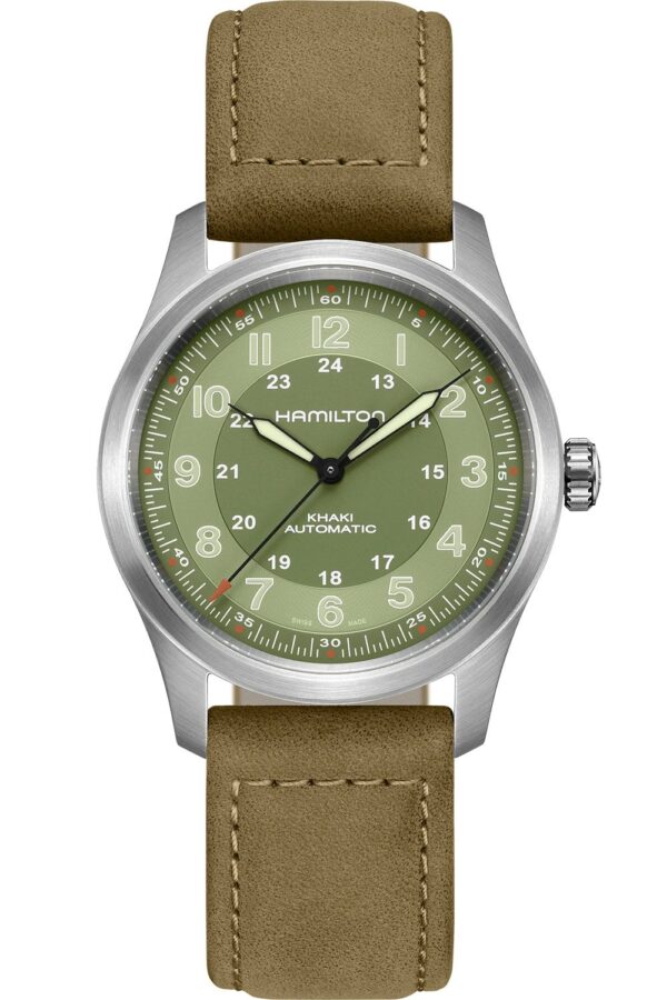 Hamilton H70205860 Automatikuhr Khaki Field Titanium Auto Hellgrün 38 mm