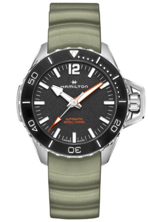 Hamilton H77825331 Herren-Taucheruhr Khaki Navy Frogman Grün