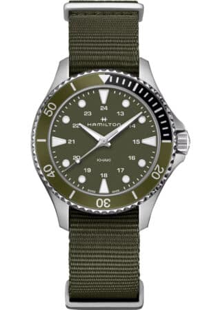 Hamilton H82241961 Unisex Armbanduhr Khaki Navy Scuba Grün 37 mm