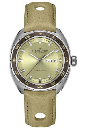 Hamilton H35445860 Automatik Herrenuhr Pan Europ Day Date Beige 2 Bänder