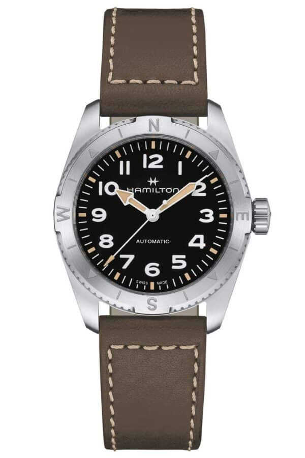 Hamilton H70225830 Herrenarmbanduhr Khaki Field Expedition Auto Grün/Schwarz