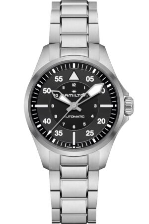 Hamilton H76215130 Unisex-Uhr Khaki Aviation Pilot Automatik Stahl 36 mm