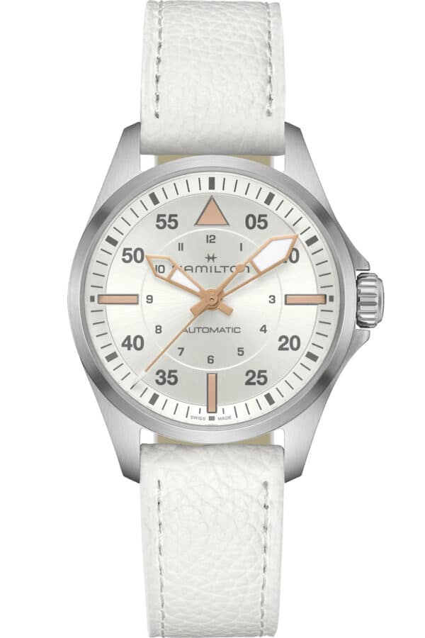 Hamilton H76215850 Damenuhr Khaki Aviation Pilot Automatik Leder 36 mm