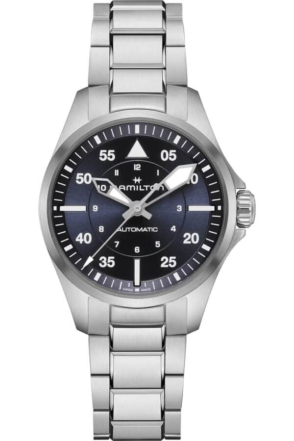 Hamilton H76215140 Armbanduhr Khaki Aviation Pilot Automatik Stahl/Blau 36 mm