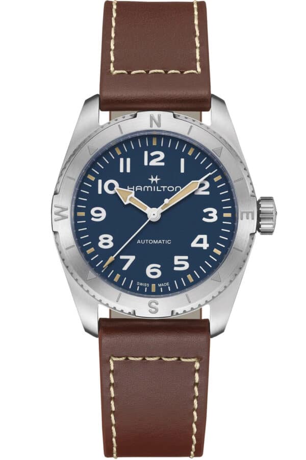 Hamilton H70225540 Herrenarmbanduhr Khaki Field Expedition Auto Braun/Blau