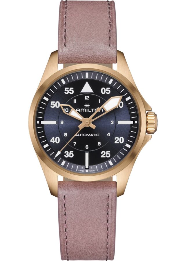 Hamilton H76245840 Damenuhr Khaki Aviation Pilot Automatik Rosé 36 mm