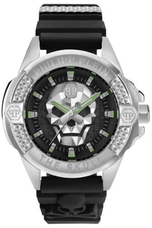 Philipp Plein PWAAA0121 Unisexuhr The Skull Schwarz/Stahl