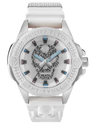 Philipp Plein PWAAA1521 Unisex Armbanduhr The $kull Weiß