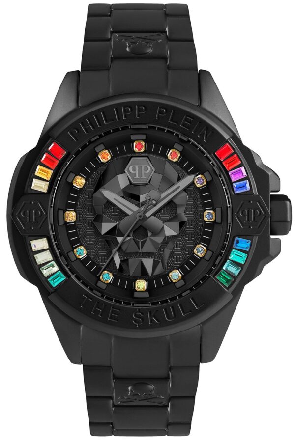 Philipp Plein PWNAA0522 Armbanduhr The $kull Genderless Schwarz