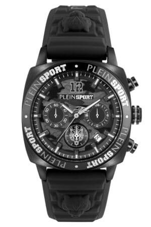 Philipp Plein PSGBA0523 Herrenuhr Chronograph Wildcat Schwarz