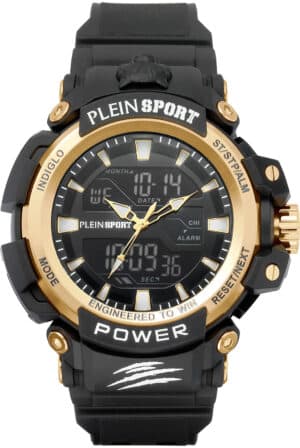 Philipp Plein PSNBA0523 Armbanduhr AnaDigi Combat Schwarz/Goldfarben