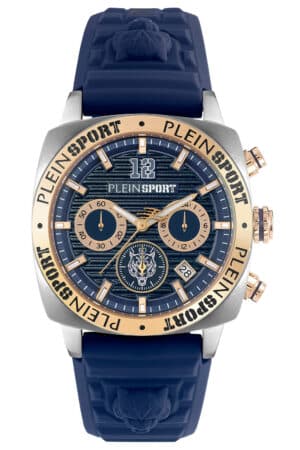 Philipp Plein PSGBA0723 Herrenuhr Chronograph Wildcat Dunkelblau