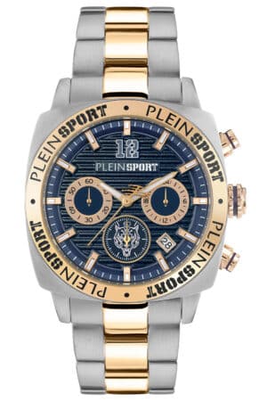 Philipp Plein PSGBA1223 Herrenuhr Chronograph Wildcat Bicolor/Blau