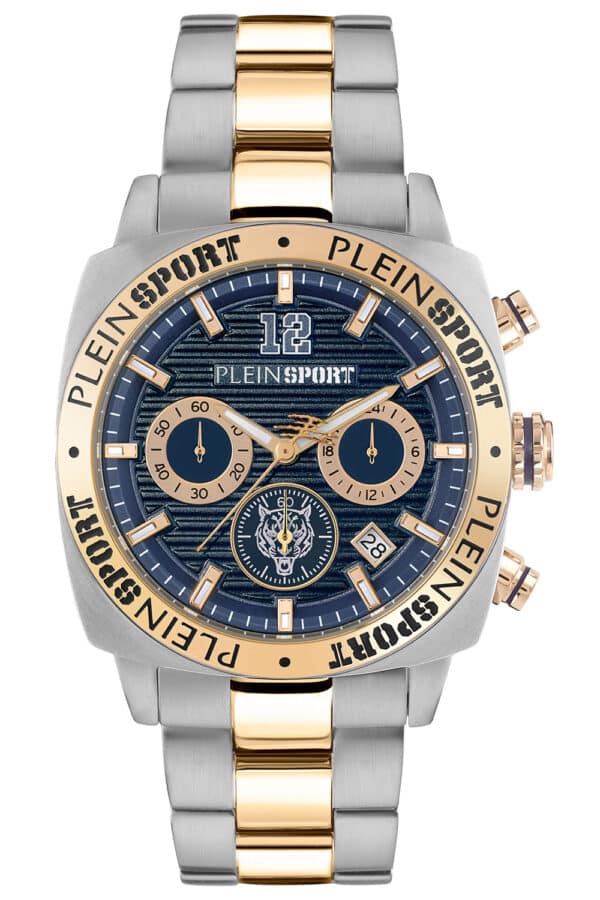 Philipp Plein PSGBA1223 Herrenuhr Chronograph Wildcat Bicolor/Blau