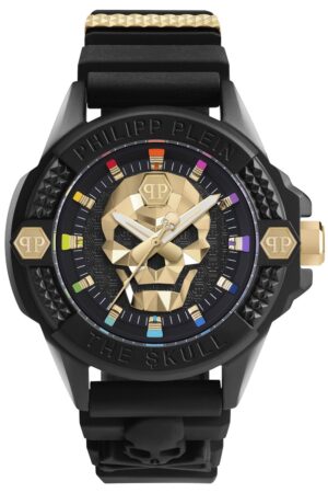 Philipp Plein PWUBA0223 Armbanduhr The $kull Schwarz/Goldfarben