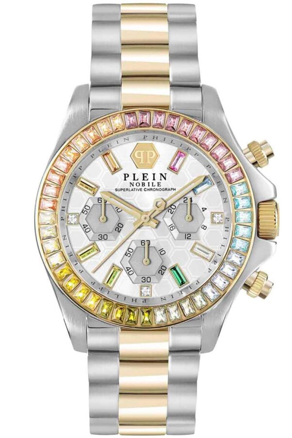 Philipp Plein PWSBA0523 Damenuhr Chronograph Nobile Lady Bicolor