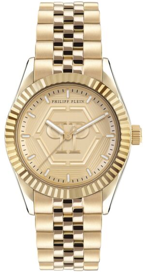 Philipp Plein PW2BA0523 Damenuhr Date Superlative Goldfarben