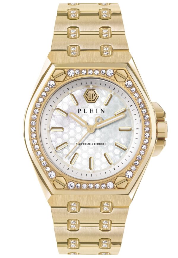 Philipp Plein PWJAA1223 Damenuhr Plein Extreme Lady Goldfarben