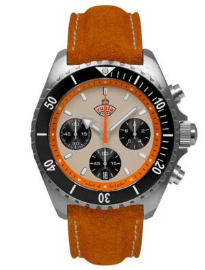 Ruhla 4970-1 Herren-Taucheruhr Chronograph Orange