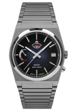 Ruhla 4640M3 Herrenuhr Space Control Solar Dunkelblau