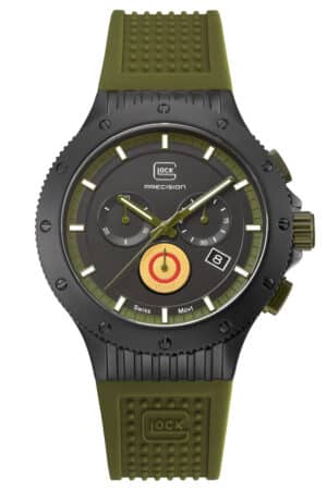 Glock GW-27-1-24 Herren-Chronograph Oliv Limited Edition mit 2 Bändern