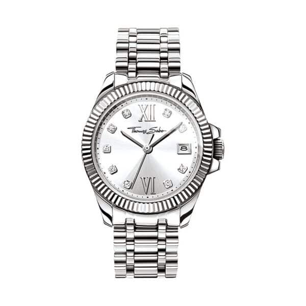 Thomas Sabo Damenuhr Sterling Silver WA0252-201-201-33 mm Edelstahl