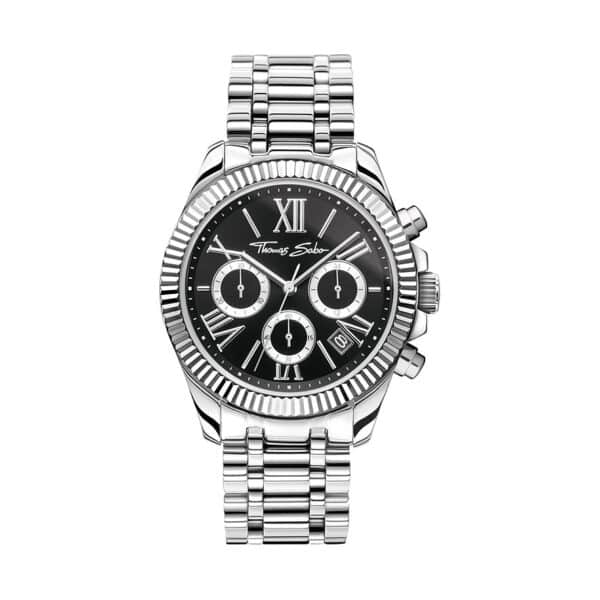 Thomas Sabo Chronograph WA0396-201-201-38 MM Edelstahl