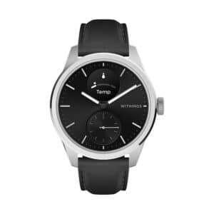 Withings Unisexuhr Scanwatch 2 - 42mm black HWA10-BUNDLE 1 Edelstahl